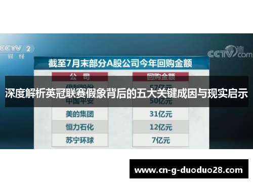 深度解析英冠联赛假象背后的五大关键成因与现实启示